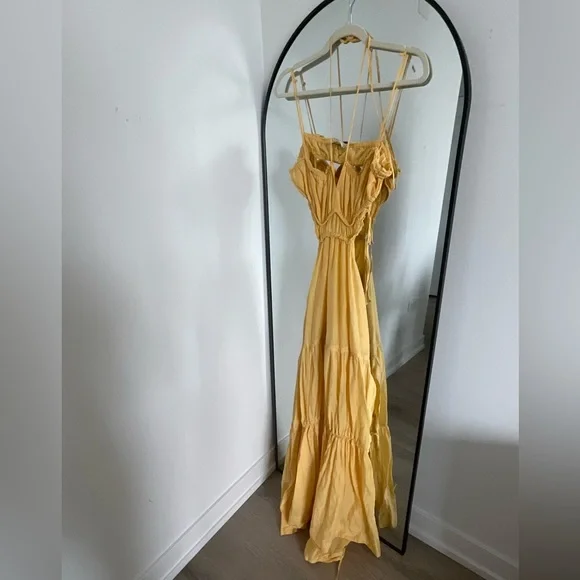 chinese dress ladies Bec & Bridge Agathe Diamond Cut Out Maxi Dress